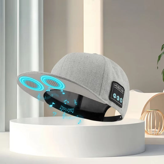 Bluetooth Music Hat with Dual Speakers and Built-in Microphone